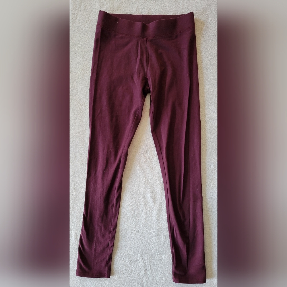 aerie Chill. Play. Move. Burgundy Leggings Size S, Excellent In New Condition